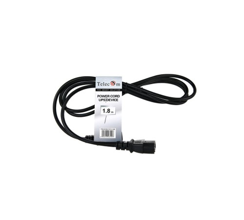 Кабель/ Кабель монитор - компьютер (UPS -> устройство) 220V {IEC-320-C13/C14} <TP020-1.8-BK> 1,8м Кабель/ Кабель монитор - компьютер (UPS -> устройство) 220V {IEC-320-C13/C14} <TP020-1.8-BK> 1,8м
