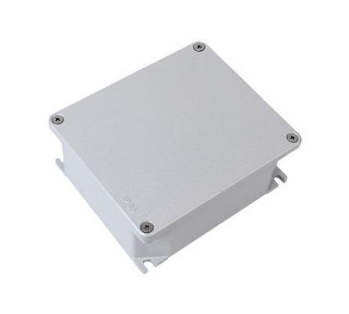 Коробка ответвительная алюминиевая окрашенная, IP66/IP67, RAL9006, 90х90х53мм