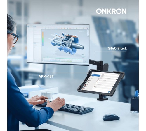 ONKRON адаптер для планшета 10.1 - 12.9 дюймов, черный APM-13T ONKRON адаптер для планшета 10.1 - 12.9 дюймов, черный APM-13T