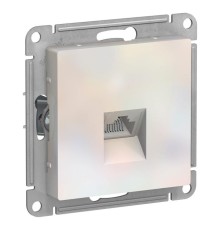 ATLASDESIGN РОЗЕТКА компьютерная RJ45, кат. 5Е, механизм, ЖЕМЧУГ