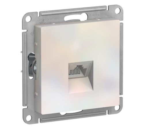 ATLASDESIGN РОЗЕТКА компьютерная RJ45, кат. 5Е, механизм, ЖЕМЧУГ