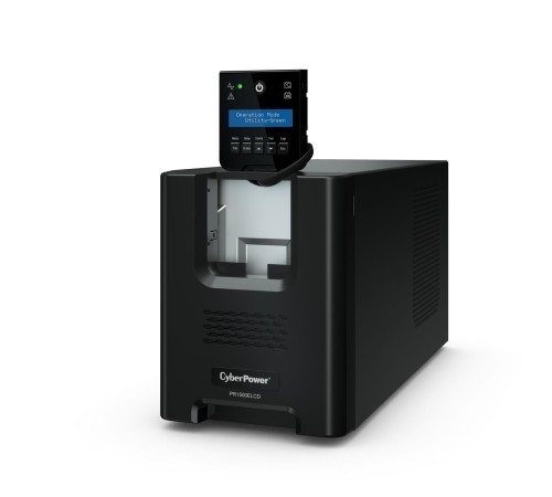 ИБП CyberPower PR1500ELCD, Line-Interactive, 1500VA/1350W, 8 IEC-320 С13 розеток, USB&Serial, SNMPslot, LCD дисплей, Black, 0.5х0.3х0.35м., 28.3кг./ UPS Line-Interactive CyberPower PR1500ELCD 1500VA/1350W USB/RS-232/EPO/SNMPslot (8 IEC С13)
