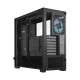 Корпус ПК без блока питания/ Case Fractal Design Pop Air RGB TG Clear Tint, Midi-Tower, 3x120mm RGB, 2xUSB-A 3.2 ATX, mATX, mITX Black