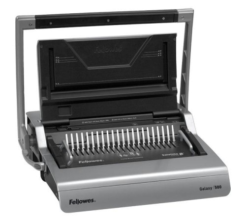 Переплетчик Fellowes GALAXY на пластиковую пружину, сшивает до 500 лст., перфорирует 28 лст. Переплетчик Fellowes GALAXY