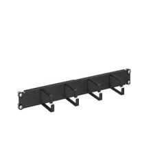Кабельный органайзер 4 кольца 1U для 19" IT-корпусов, RAL9005