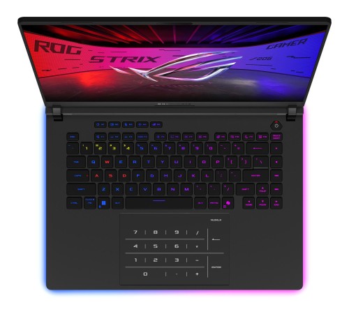 Ноутбук/ ASUS ROG Strix SCAR 16 G635LX-RW041 16"(2560x1600 miniLED (матовый, 240Hz, 3ms))/Intel Core Ultra 9 275HX(2.7Ghz)/32768Mb/1024PCISSDGb/noDVD/Ext:NVIDIA GeForce RTX 5090(24576Mb)/Cam/BT/WiFi/90WHr/war 1y/2.8kg/Off Black/DOS + NumberPad Ноутбук/ ASUS ROG Strix SCAR 16 G635LX-RW041 16"(2560x1600 miniLED (матовый, 240Hz, 3ms))/Intel Core Ultra 9 275HX(2.7Ghz)/32768Mb/1024PCISSDGb/noDVD/Ext:NVIDIA GeForce RTX 5090(24576Mb)/Cam/BT/WiFi/90WHr/war 1y/2.8kg/Off Black/DOS + NumberPad