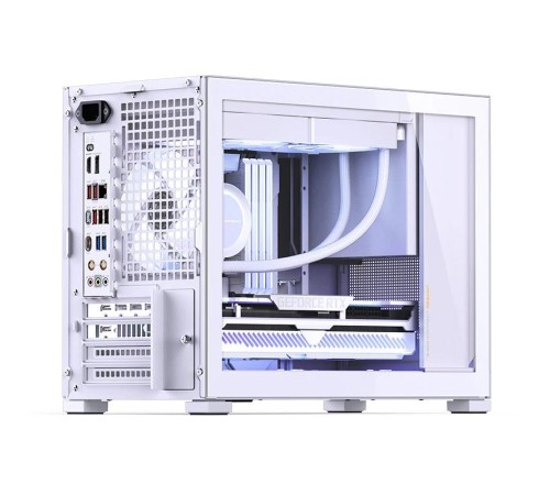 Корпус без блока питания/ Case JONSBO D32 STD, Mini-Tower, TG, no fan, 1xUSB-A 3.0 + 1xUSB-C 3.1, mATX, mITX White