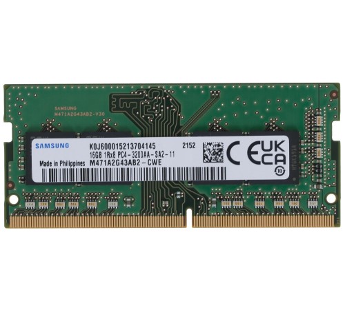 Память оперативная/ Samsung DDR4 16GB UNB SODIMM 3200 1Rx8, 1.2V Память оперативная/ Samsung DDR4 16GB UNB SODIMM 3200 1Rx8, 1.2V