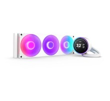 Система жидкостного охлаждения для ПК/ Water Cooling System NZXT Kraken Elite 360 RGB (270W, 360mm, LED temp., White, RGB/ Fans: 1xF360 RGB Core Fan, 75.12CFM, 30dBA, 2400RPM/ Pump height 65mm, 2800RPM, Rad thickness 27mm/ S: 1851, 1700, 1200, 115X, AM5,