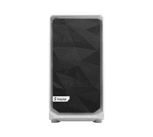 Корпус ПК без блока питания/ Case Fractal Design Meshify 2 Mini TG Clear Tint, Mini-Tower, 1x120mm + 1x140mm, 2xUSB-A 3.2 + 1xUSB 3.2 Type-C mATX, mITX, mDTX White
