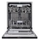 Посудомоечная бытовая машина HOMSair DW67M/ встраиваемая, 598х815х550 мм, 14 комплектов, 6 программ, 47 дБ, А++, расход воды - 11 л.