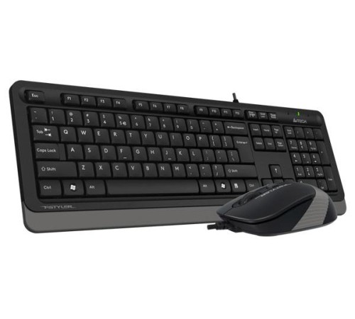 Клавиатура + мышь A4Tech Fstyler F1010 клав:черный/серый мышь:черный/серый USB Multimedia (F1010 GRE F1010 GREY