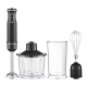 Блендер deerma Blender DEM-JB15W Black, 1000 W, Max Spins - 16000 rpm, Volume chopper / attachment-combine - 800 ml, Immersion material - stainless steel (Вскрытая упаковка)