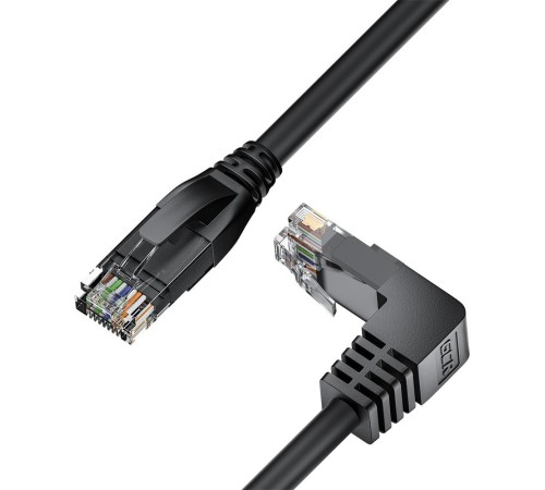 GCR Патч-корд прямой 20.0m UTP кат.5e, черный, верхний угол, литой, ethernet high speed, RJ45, T568B GCR Патч-корд прямой 20.0m UTP кат.5e, черный, верхний угол, литой, ethernet high speed, RJ45, T568B