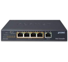 PoE расширитель/ PLANET 1-Port 60W Ultra PoE to 4-Port 802.3af/at Gigabit PoE Extender