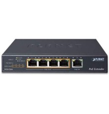 PoE расширитель/ PLANET 1-Port 60W Ultra PoE to 4-Port 802.3af/at Gigabit PoE Extender