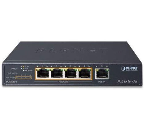 PoE расширитель/ PLANET 1-Port 60W Ultra PoE to 4-Port 802.3af/at Gigabit PoE Extender PoE расширитель/ PLANET 1-Port 60W Ultra PoE to 4-Port 802.3af/at Gigabit PoE Extender