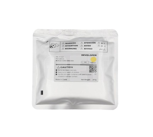 -/ Девелопер для KONICA MINOLTA Bizhub C250i/300i/360i (CET) Yellow, 210г, 1000000 стр.
