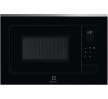 Встраиваемая микроволновая печь ELECTROLUX/ Микроволновая печь с грилем, объем 25 л., высота 390 мм, цвет черный/нерж. Сталь