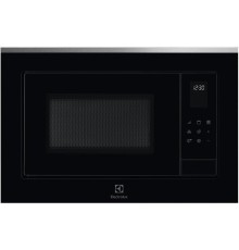 Встраиваемая микроволновая печь ELECTROLUX/ Микроволновая печь с грилем, объем 25 л., высота 390 мм, цвет черный/нерж. Сталь