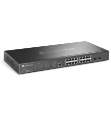 коммутатор TP-Link SG3218XP-M2, Omada 16-Port 2.5GBASE-T and 2-Port 10GE SFP+ L2+ Managed Switch with 8-Port PoE+