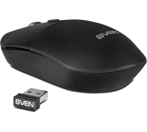 Беспроводная мышь SVEN RX-515SW чёрная (2,4 GHz, 3+1кн. бесш. кн., 800-1600DPI, блист)