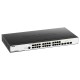 Коммутатор D-Link Управляемый L2 коммутатор, 24x1000Base-T, 4x1000Base-X SFP, защита от статического электричества до 6 кВ, CLI, консольный порт RJ-45, RPS, поддержка Dying Gasp