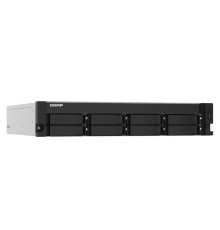 Система хранения данных QNAP SMB 2U/8bay QC 1,7GhzCPU/4Gb(upto16Gb)/upto 20HDD with TL-R1200S-RP/SATA(3,5" 2,5")/ 4xUSB3.2/1xExp.slot/2x2,5Gb 2x10Gb(SFP+)/iSCSI/1xPS/no rail(RAIL-B02)/3YW TS-832PXU-4G-EU-RU