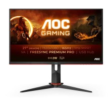 Монитор игровой 27'' 16:9 1920х1080(FHD) VA, 165 Hz, 350 cd/m2, 3000:1, 80M:1, 4ms, VGA, 2xHDMI, DP, USB-Hub, Height adj, Pivot, Tilt, Swivel, Speakers, Black+Cherry