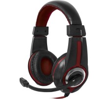 Defender Игровая гарнитура Warhead G-185 черный + красный, кабель 2 м