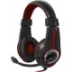 Defender Игровая гарнитура Warhead G-185 черный + красный, кабель 2 м