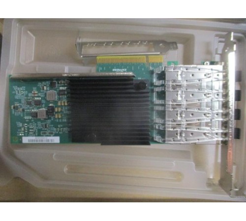 Сетевой адаптер Intel Ethernet Converged Network Adapter X710-DA4, 10Gb Quad Ports SFP+, transivers no included, LP and FH brackets included, bulk, 1 year