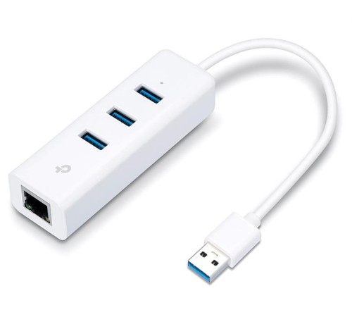 USB-адаптер TP-Link UE330, USB 3.0 to Gigabit Ethernet Network Adapter with 3-Port USB 3.0 Hub