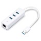USB-адаптер TP-Link UE330, USB 3.0 to Gigabit Ethernet Network Adapter with 3-Port USB 3.0 Hub