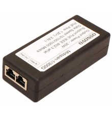 Инжектор/ OSNOVO PoE-инжектор Gigabit Ethernet на 1 порт, мощность PoE - до 30W