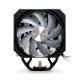 Кулер для процессора/ CPU Cooler HSPD A116 BLACK ARGB (250W, 4-pin PWM, 155mm, Al/Cu, 6x6mm, ARGB, 1x120mm, 68CFM, 25dBA, 1650RPM, S: 1851/1700/1200/20XX/115X/13XX, AM5/AM4/AM3/AM2/AM3+/AM2+/FM2/FM1, black)