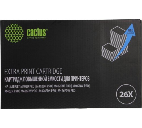 -/ Картридж лазерный Cactus CS-CF226X-MPS CF226XX черный (12000стр.) для HP LJ M402d/M402n/M426dw/M426fdn/M426fdw
