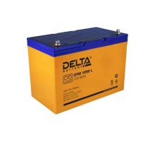 Батарея DELTA серия DTM L, DTM 1290 L, напряжение 12В, емкость 90Ач (разряд 10 часов),  макс. ток разряда (5 сек.) 900А, макс. ток заряда 27А, свинцово-кислотная типа AGM, клеммы под болт М6, ДxШxВ 306х169х211мм., вес 27кг., срок службы 10-12 лет./ Batter