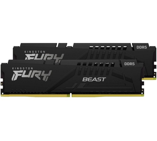 Память оперативная/ Kingston 64GB 5600MT/s DDR5 CL36 DIMM (Kit of 2) FURY Beast Black EXPO Память оперативная/ Kingston 64GB 5600MT/s DDR5 CL36 DIMM (Kit of 2) FURY Beast Black EXPO