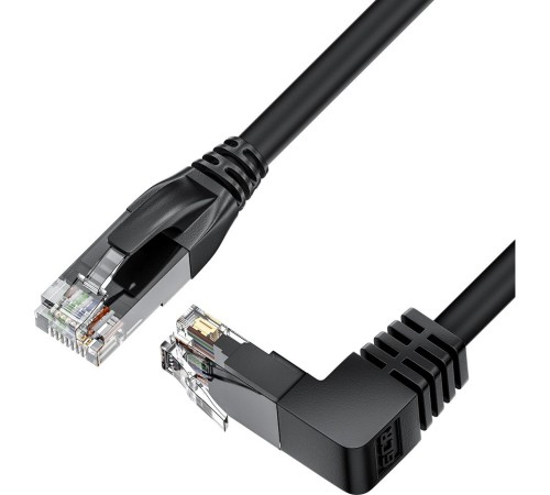 GCR Патч-корд прямой 1.5m UTP кат.5e, черный, нижний угол, литой, ethernet high speed, RJ45, T568B GCR Патч-корд прямой 1.5m UTP кат.5e, черный, нижний угол, литой, ethernet high speed, RJ45, T568B