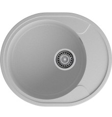 Кухонная мойка GRANFEST GRANFEST Мойка URBAN 857L  1-чаша+крыло 570*480мм, монтаж: врезной, материал: кварц, цвет: серый