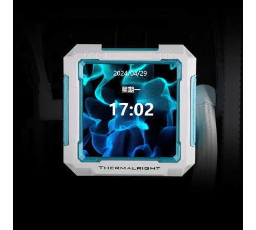 Водяное охлаждение для процессора/ Water Cooling System Thermalright Frozen Warframe Pro 360 White Argb (360mm, White, ARGB/ Fans: 3x120mm, 70.84CFM, 29.8dBA, 2000RPM/ Pump height 60mm, 23dBA, 3000RPM, Rad thickness 27mm/ S: 1200, 1700, 1851, 2011, 2066,