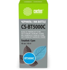-/ Чернила Cactus CS-BT5000C BT5000C голубой 48мл для Brother HL-T4000DW, DCP-T510W, DCP-T710W, MFC-T810W, MFC-T910DW, MFC-T4500DW, DCP-T420W, DCP-T520W, DCP-T720DW, DCP-T820DW, MFC-T920DW