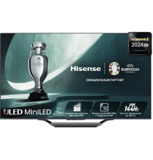 Телевизор ЖК 55'' Hisense/ 55", Ultra HD, Mini LED, 120 Hz /144 Hz(VRR), Smart TV (ОС VIDAA U7.6), Wi-Fi, DVB-T2/T/C/S2/S, HDR 10+, Dolby Vision, Dolby Atmos, Bluetooth, 2.1ch  2х10W+20W, CI+(1.4), 4хHDMI, 2хUSB, Works with Alexa, Alexa Built-in, GA,