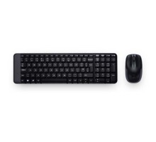 Клавиатура+мышь Logitech Wireless Desktop MK220 (Keybord&mouse), USB, Black, Rus/Eng, [920-003169] (существенное повреждение коробки)