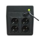 ИБП POWERMAN Back Pro 1050, линейно-интерактивный, 1050ВА, 600Вт, 4 евророзетки с резервным питанием, батарея 12В 7Ач 2 шт., 353мм х 149 мм х162мм, 7.9 кг./ UPS POWERMAN Back Pro 1050, line-interactive, 1050VA, 600W, 4 euro sockets with backup power, batt