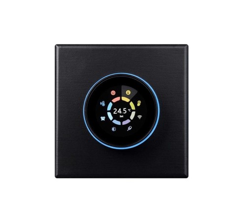 Термостат для электрических теплых полов Moes Wi-Fi Smart Knob Thermostat черный модели WHT-7000 Термостат для электрических теплых полов Moes Wi-Fi Smart Knob Thermostat черный модели WHT-7000