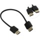 Greenconnect Кабель SLIM 0.2m HDMI 2.0, черный Slim, OD3.8mm, HDR 4:2:2, Ultra HD, 4K 60 fps 60Hz, 3D, AUDIO, 18.0 Гбит/с , 32/32 AWG, GCR-51593