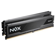 Оперативная память Apacer  DDR5  32GB  6400MHz DIMM NOX Black Gaming Memory CL36 1.4V Kit (2x16GB)  Heat Sink (Retail) 2048*8  3 years (AH5U32G64C652MBAA-2)