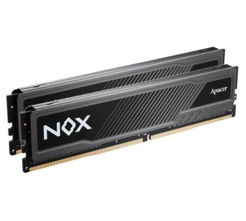 Оперативная память Apacer  DDR5  32GB  6400MHz DIMM NOX Black Gaming Memory CL36 1.4V Kit (2x16GB)  Heat Sink (Retail) 2048*8  3 years (AH5U32G64C652MBAA-2)